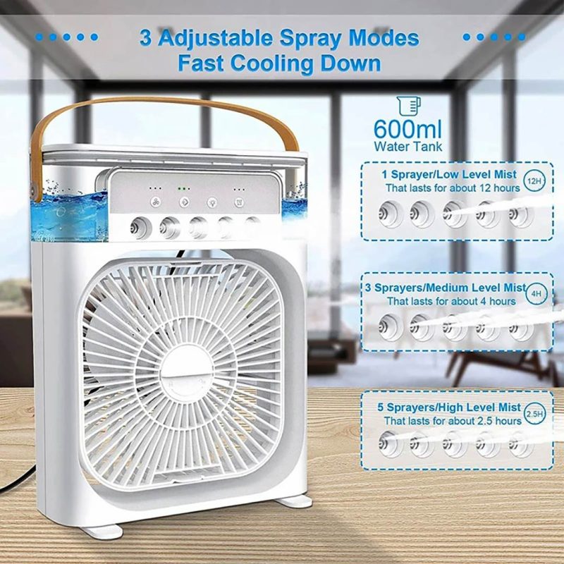 پنکه رومیزی مه پاش ایر کولر فن Air Cooler Fan – کد ME 19545
