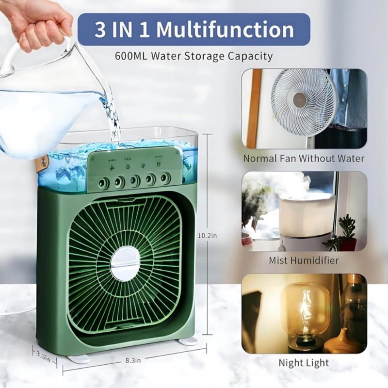 پنکه رومیزی مه پاش ایر کولر فن Air Cooler Fan – کد ME 19545